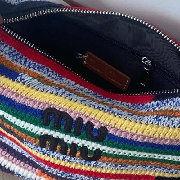 Miu Miu Multicolor Striped Women's Bag